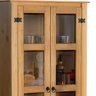 Cristaleira 2 Gavetas Madeira Maciça Portas Vidro D112 Mel Shop Jm - 6