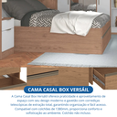 Ver imagem 7 de Cama Casal com Gavetão Auxiliar Versátil