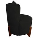 Ver imagem 3 de Kit Namoradeira + 2 Poltronas Decorativa Luna Suede Preto