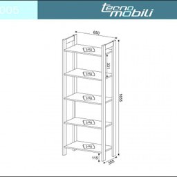 Estante de Canto 5 Prateleiras 136cmx166cm AZ - 3