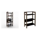 Ver imagem 6 de Conjunto 2 Estantes para Livros AZ Biblioteca 1 Alta 1 Baixa Premium Espresso Móveis