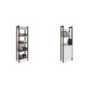 Ver imagem 6 de Kit 2 Estantes para Livros AZ Biblioteca 2 Portas Premium Espresso Móveis