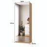 Sapateira Vertical Moderna 187cm 2 Portas C/ Espelho 100% Mdf Cor:olmo - 4