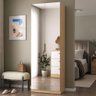 Sapateira Vertical Moderna 187cm 2 Portas C/ Espelho 100% Mdf Cor:olmo - 1