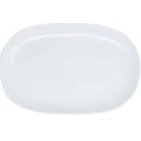 Ver imagem 2 de Travessa Melamina Oval Rasa Buffet Branca 34x22cm Bandeja de Servir Petiscos