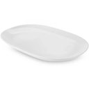 Ver imagem 1 de Travessa Melamina Oval Rasa Buffet Branca 34x22cm Bandeja de Servir Petiscos