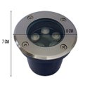 Ver imagem 2 de Balizador Led Smd 5w Bivolt Blindado Vedado de Embutir em Piso Chão Gramado Escada Jardim (iluminaçã