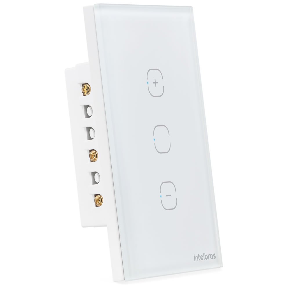 Interruptor Dimmer Smart Wi-Fi Touch 1 Tecla EWS 1101 Branco Intelbras - 4