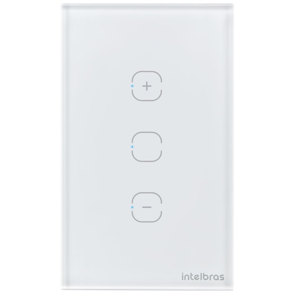 Interruptor Dimmer Smart Wi-Fi Touch 1 Tecla EWS 1101 Branco Intelbras - 1