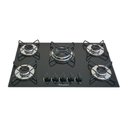 Ver imagem 1 de Fogão Cooktop Gás 5 Bocas Chama Tripla 127v/220 Preto