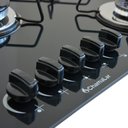 Ver imagem 3 de Fogão Cooktop Gás 5 Bocas Chama Tripla 127v/220 Preto