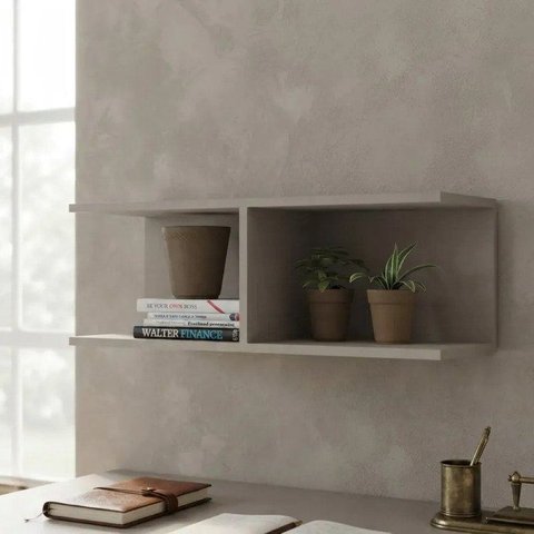 Nicho para Quarto Requinte+ Cinza 100% MDF