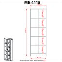 Ver imagem 5 de Conjunto de Armários C/ Portas de Vidro Amêndoa Tecnomobili