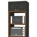 Ver imagem 3 de Torre Quente 4 Portas Espaço para Forno e Micro Firenze Chumbo