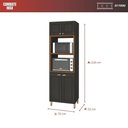 Ver imagem 4 de Torre Quente 4 Portas Espaço para Forno e Micro Firenze Chumbo