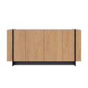 Ver imagem 5 de Buffet Aparador Decorativo 160cm Destin Freijó/preto G73 - Gran Belo