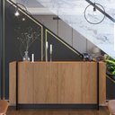 Ver imagem 1 de Buffet Aparador Decorativo 160cm Destin Freijó/preto G73 - Gran Belo