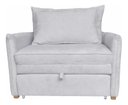 Ver imagem 3 de Poltrona-Cama Monica Retratil Macia Quarto Visita Sala Suede:Cinza/Suede
