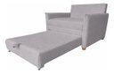 Ver imagem 4 de Poltrona-Cama Monica Retratil Macia Quarto Visita Sala Suede:Cinza/Suede