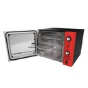 Ver imagem 2 de Forno Convector Elétrico Venâncio FCSB4E 4 Esteiras Inox 55L Vermelho 220V