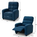 Ver imagem 7 de Poltrona do Papai Reclinável Kwid Veludo Azul Matrix