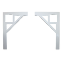 Ver imagem 1 de Mão Francesa Grande 20x30cm Quadrada BRANCA All Style