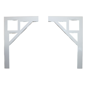 Mão Francesa Grande 20x30cm Quadrada BRANCA All Style