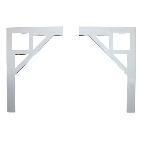 Mão Francesa Grande 20x30cm Quadrada BRANCA All Style