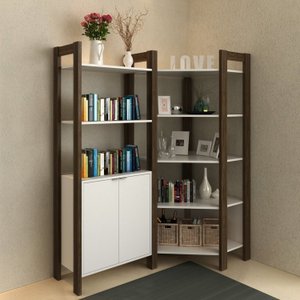 Estante de Canto 2 Portas 136cmx166cm AZ