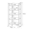 Estante de Canto 2 Portas 136cmx166cm AZ - 3