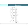 Estante de Canto 2 Portas 136cmx166cm AZ - 2