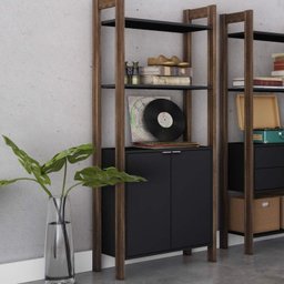 Estante de Canto 2 Portas 136cmx166cm AZ - 7