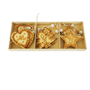 Ver imagem 1 de Enfeite Natal Pendurar Madeira Kit 9 Pçs 9 Peças