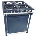Ver imagem 1 de Fogão Industrial 4 Bocas 2QD e 2QS Baixa Pressão com Forno 90L de Piso