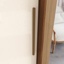 Ver imagem 4 de Guarda-roupa Vasti 02 Portas Deslizantes C/ Espelho 4 Gavetas - Henn