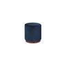 Puff Decorativo Redondo Itália - Tecido Azul Royal - 1