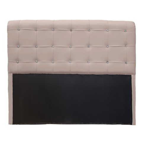 Cabeceira Cristal Suede Marfim 1,60 - Bandiera Decor