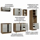 Ver mais imagens de Armário De Cozinha Completa 260cm Rustic/cinza Lux Madesa