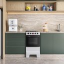 Ver imagem 7 de Fogão Esmaltec Ideal Super 4 Bocas 50l Bivolt Branco com Mesa Inox Acendimento Automático