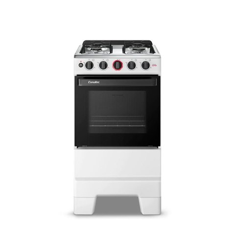 Fogão Esmaltec Ideal Super 4 Bocas 50l Bivolt Branco com Mesa Inox Acendimento Automático