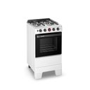 Ver imagem 4 de Fogão Esmaltec Ideal Super 4 Bocas 50l Bivolt Branco com Mesa Inox Acendimento Automático
