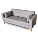 Ver imagem 3 de Sofá Gianni| Pé Trapézio & Tecido Acquablock Impermeável | 2 Lugares | Medida 180cm | Cinza