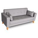 Ver imagem 2 de Sofá Gianni| Pé Trapézio & Tecido Acquablock Impermeável | 2 Lugares | Medida 180cm | Cinza