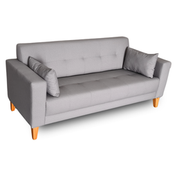 Sofá Gianni| Pé Trapézio & Tecido Acquablock Impermeável | 2 Lugares | Medida 180cm | Cinza - 2