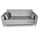 Ver imagem 1 de Sofá Gianni| Pé Trapézio & Tecido Acquablock Impermeável | 2 Lugares | Medida 180cm | Cinza