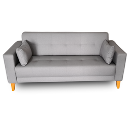Sofá Gianni| Pé Trapézio & Tecido Acquablock Impermeável | 2 Lugares | Medida 180cm | Cinza - 1