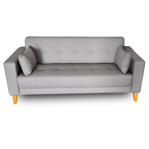 Sofá Gianni| Pé Trapézio & Tecido Acquablock Impermeável | 2 Lugares | Medida 180cm | Cinza