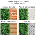 Ver imagem 6 de Kit 16 Painéis de Folhagens Artificiais Placa de Buxinho (60x40) Jardins Permanentes para Decoração