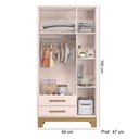 Ver imagem 3 de Quarto Infantil com Cômoda e Berço Q Encanto Slim - Moveis Leartam