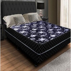 Cama Box Casal Conjugada Ortopédico (5cm) Colchão Dos Sonhos